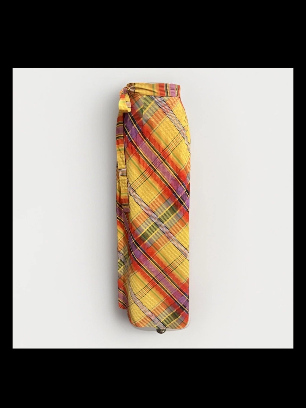 Lord & Taylor Multicolor Plaid Cotton Skirt